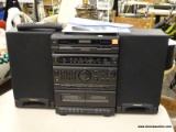SOUNDESIGN STEREO SYSTEM; INCLUDES 2 SIDE SPEAKERS AND A CENTER CONSOLE WITH CD PLAYER, AM/FM RADIO,