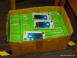 BOX LOT OF PHONE CASES; INCLUDES APPROXIMATELY 90 TOTAL GALAXY S4 MINI PHONE CASES IN BLUE BY