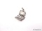 .925 STERLING SILVER LADIES COMPUTER CHARM.