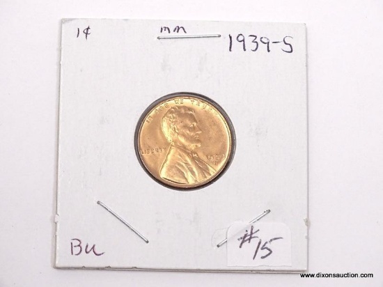 1939-S GEM BU LINCOLN CENT.