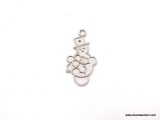 .925 STERLING SILVER LADIES SNOWMAN CHARM.