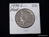 1974-S PROOF KENNEDY HALF DOLLAR.