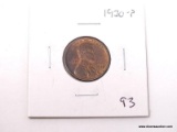 1920 UNCIRCULATED LINCOLN CENT.