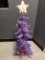 PURPLE CHRISTMAS TREE APPROX. 4 FEET TALL - LIGHTS UP