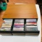 CASSETTE TAPES AND VINTAGE HOLDER