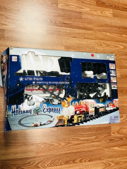 HOLIDAY EXPRESS TRAIN SET - MAY BE INCOMPLETE - PREVIEW