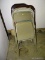 (HALL) LOT OF (6) METAL FOLDING CHAIRS.