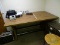 (RM3) LARGE WOODGRAIN DRAFTING TABLE. MEASURES 72