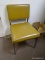 (RM5) MCM METAL AND VINYL UPHOLSTERED SIDE CHAIR. MEASURES 18