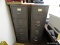 (RM5) PAIR OF GREY METAL 4 DRAWER LATER FILING CABINETS. MEASURES 15
