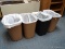 (RM8) LOT OF (4) PLASTIC WASTE PAPER BINS.