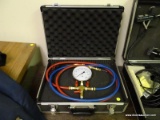 (RM3) PRESSURE GUAGE WITH HOT AND COLD HOSES FOR UP TO 160 PSI. COMES IN HARD CARRYING CASE.