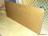 (HALL) 6FT WOODGRAIN FOLDING TABLE.