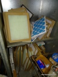 (HALL) CONTENTS OF CUBBY UNIT. AIR FILTERS WITH SIZES TO INCLUDE: 18