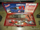 (HALL) MILWAUKEE HEAVY DUTY SAWZALL IN HARD CASE.COMES WITH BLADES. MODEL # 6519-31