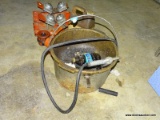 (WARE) RIDGIS GREASE BUCKET AND HOSE.