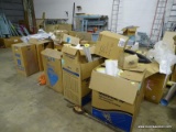 (WARE) LARGE LOT OF PIPE INSULATION. INCLUDES OVER (10) BOXES. ASSORTED SIZES. ALSO INCLUDES ORANGE