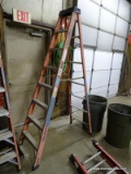 (AUTO) WERNER 8 FT STEP LADDER. MODEL #WC978.