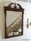 (HALL) MIRROR; MAHOGANY MIRROR- 23 IN X 38 IN