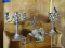 (DBED) CANDELABRA; PR OF SILVER PLATE CANDELABRAS- 11 IN H