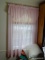 (DBED) CURTAINS; 2 PR. OF PINK SHEER CURTAINS- 62 IN H