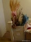 (UPHALL) BOX LOT OF FLOWERS; BOX LOT OF DRIED FLOWERS FOR ARRANGEMENTS