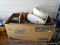 (BPORCH) BOX LOT; LOT INCLUDES HONEYWELL TABLE FAN, PLASTIC TOY TOMMY GUN, 2 PLASTIC CANTEENS,