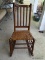 (FRONT PORCH) ROCKER; MAPLE ROCKER WITH WOVEN SEAT- NEEDS SEAT REPLACED- 17 IN X 27 IN X 34 IN