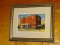 (FRM) FRAMED PRINT ; LARGE POSTCARD OF GEORGE WYTHE HOTEL IN WYTHEVILLE, VA-FRAMED AND MATTED IN A