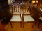 (KIT) ANTIQUE CHAIRS :4 ANTIQUE WALNUT VICTORIAN CHAIRS WITH UPHOLSTERED SEATS WITH A CARVED AND