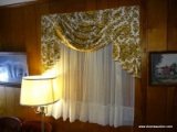 (FRM) CURTAINS; CURTAINS AND VALANCES ; OVER 3 WINDOWS