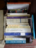 (LRM) BOX OF BOOKS; BOX OF MISC.. BOOKS- MY THREE YEARS WITH EISENHOWER, THE GREAT DEPRESSION, THE