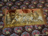 (DBED) TAPESTRY; VINTAGE MIDDLE EASTERN TAPESTRY- 21 IN X 46 IN