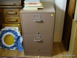 (DBED) FILE CABINET; METAL 2 DRAWER FILE CABINET- 18 IN X 28 IN X 30 IN