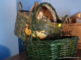 (UPBD1) BASKET LOT; LOT INCLUDES 4 DECORATIVE BASKETS