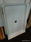 SHOWER BASIN; WHITE FIBERGLASS SHOWER BASIN. IS READY TO INSTALL!