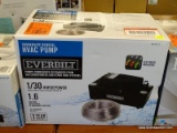 EVERBILT CONDENSATE REMOVAL HVAC PUMP; HAS A 1/30 HP MOTOR AND CAN PUMP 1.6 GALLONS PER MIN AT