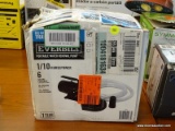EVERBILT PORTABLE WATER REMOVAL PUMP; HAS A 1/10 HORSEPOWER MOTOR AND CAN PUMP UP TO 6 GALLONS PER