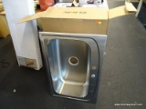 ELKAY UNIVERSAL MOUNT STAINLESS STEEL SINK; IS STILL WRAPPED IN THE ORIGINAL PLASTIC AND ORIGINAL