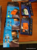 COOLING NECK GAITER LOT; INCLUDES A TOTAL OF 5 GAITERS. GREAT TO BE USED AS A MASK! ALL ARE IN THE