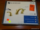 GLACIER BAY BATH FAUCET; #476 122 IN POLISHED BRASS. IS IN THE ORIGINAL BOX (HAS BEEN OPENED AND MAY