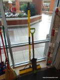 2 PIECE LOT; INCLUDES A QUICKIE JOBSITE PUSH BROOM AND AN AMES DRAIN SPADE.