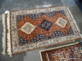 INDIA CASHMERE RUG.MEASURES 4' X 6'2