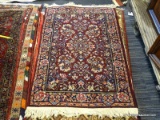 MACHINE MADE RUG. MEASURES 2'11