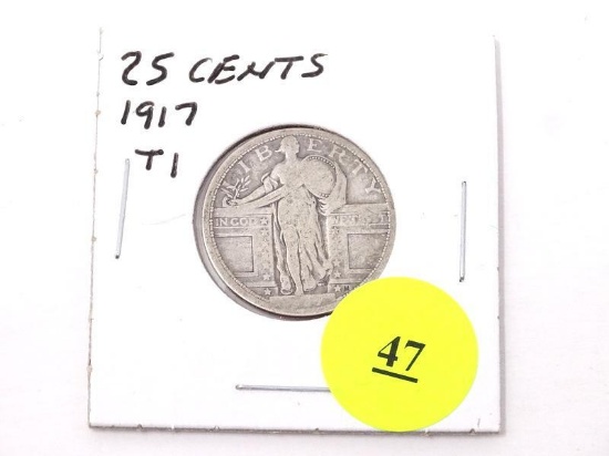 1917 STANDING LIBERTY QUARTER - T1.