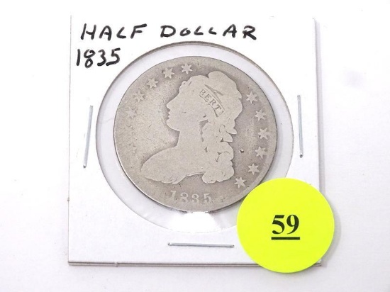 1835 HALF DOLLAR - CAPPED BUST.