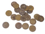 BAG OF BRITISH PENNIES - DATES BETWEEN 1901 AND 1940.