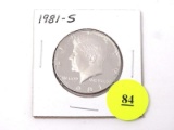 1981-S KENNEDY HALF DOLLAR.