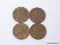(4) 1955 POOR MAN'S DOUBLE DIE LINCOLN CENTS.