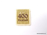 GERMAN INFLATION STAMP 400 THOUSAND MARK OVER 25. MINT.